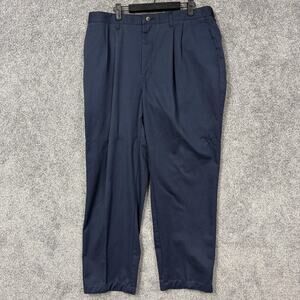Vtg 90s Timber Creek Wrangler Pants Mens Size 36x29 Blue Chino Pleated Old Money